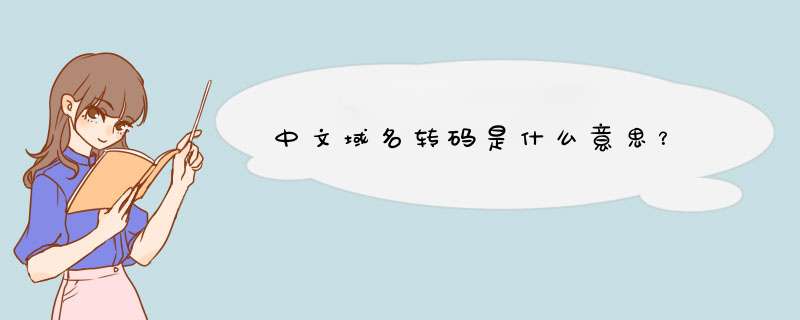 中文域名转码是什么意思？,第1张